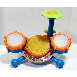 VTech KidiBeats Drum Set Toddler Musical Learning Toy Lights & Sounds Drums Only